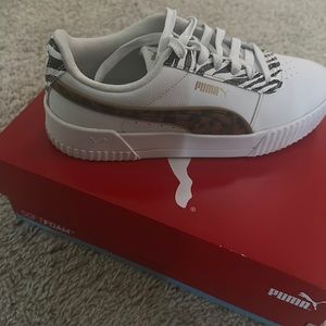 Size 8 in women leopard print pumas